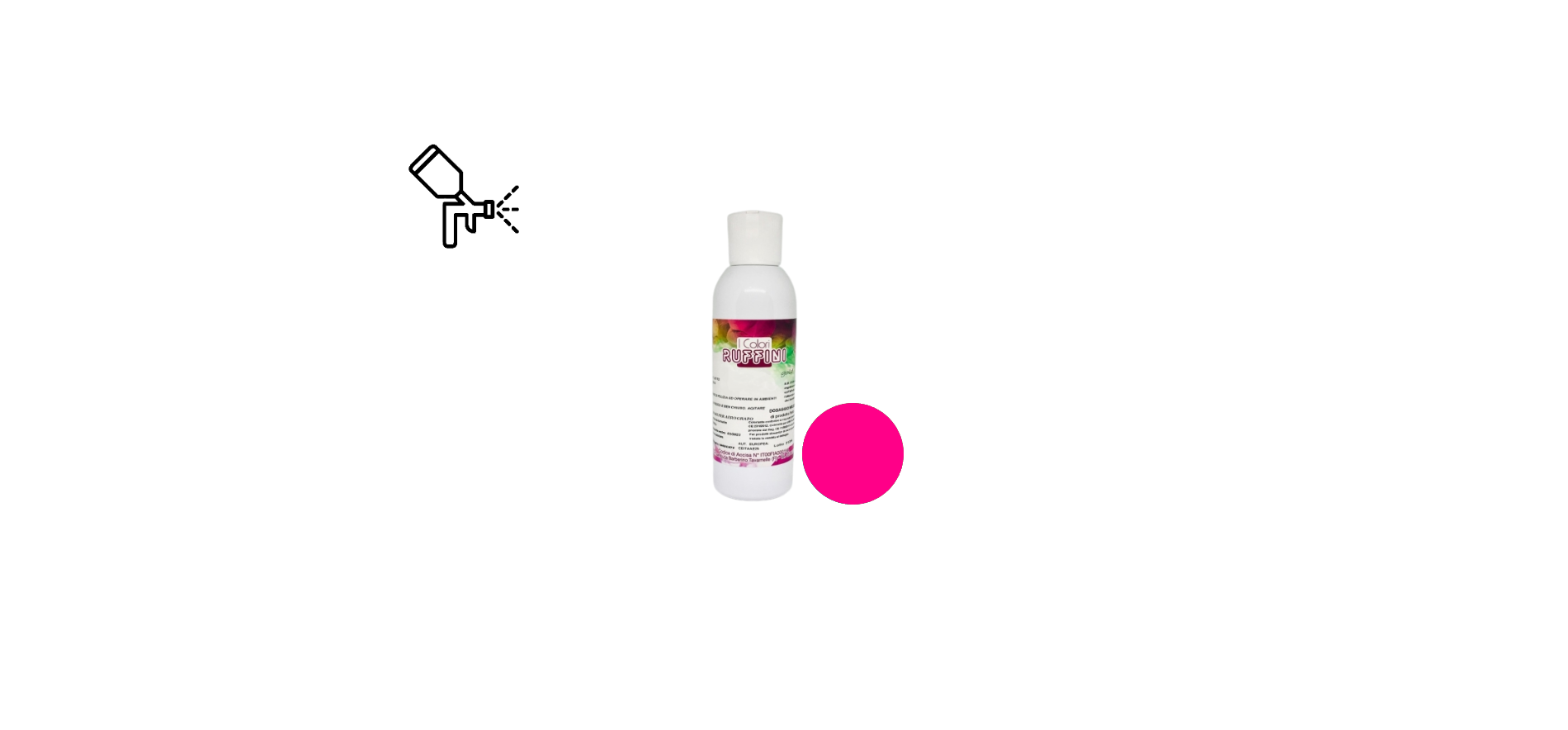 Colorante Liquido Aerografo Rosa gr 250