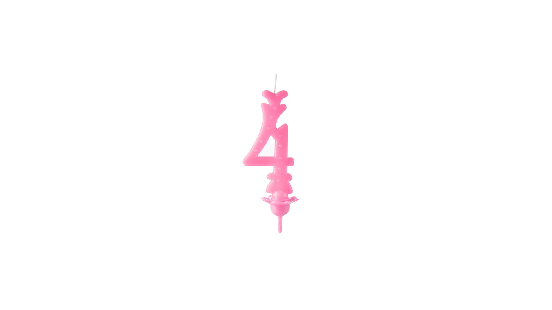 Candele Rosa 4 Cera pz 12