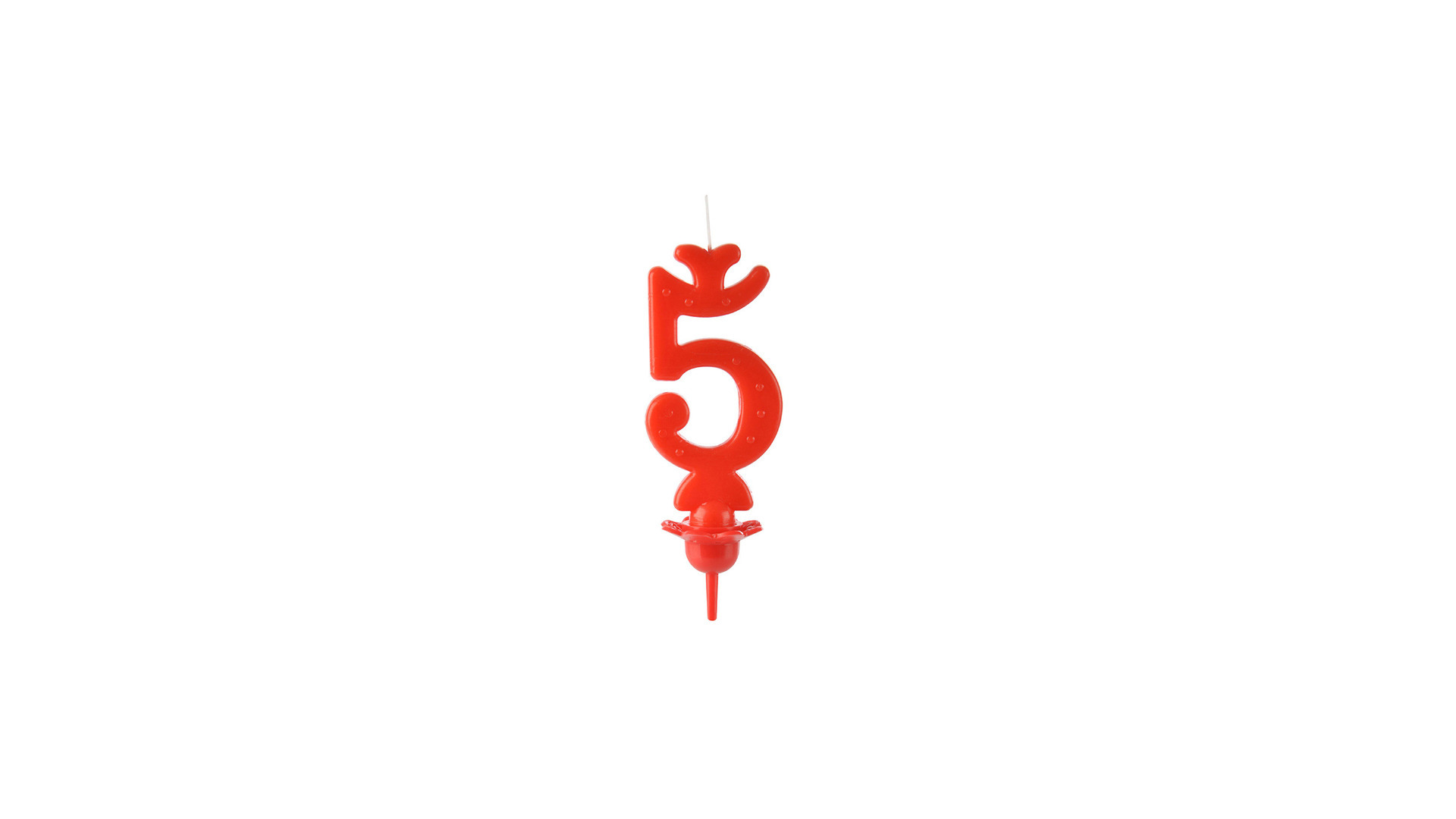 Candele Rosso 5 Cera pz 12