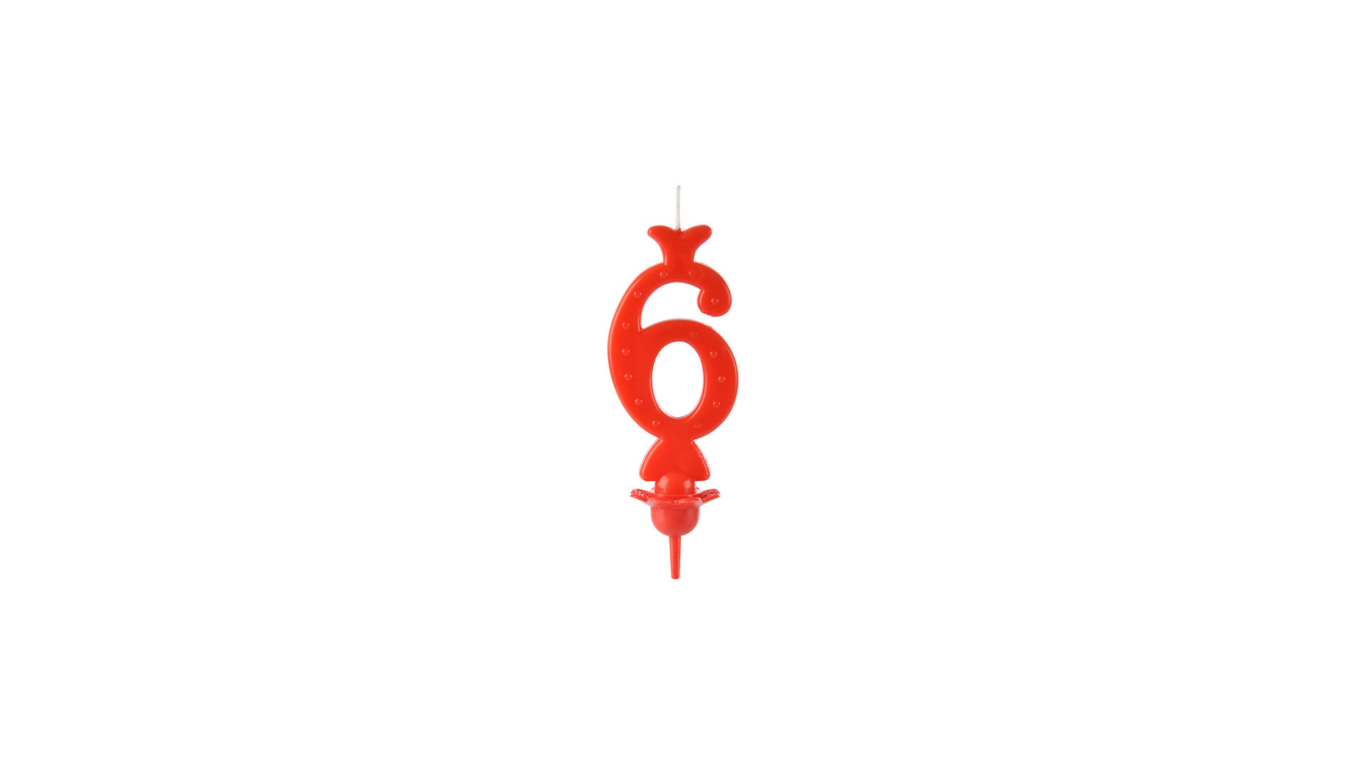 Candele Rosso 6 Cera pz 12