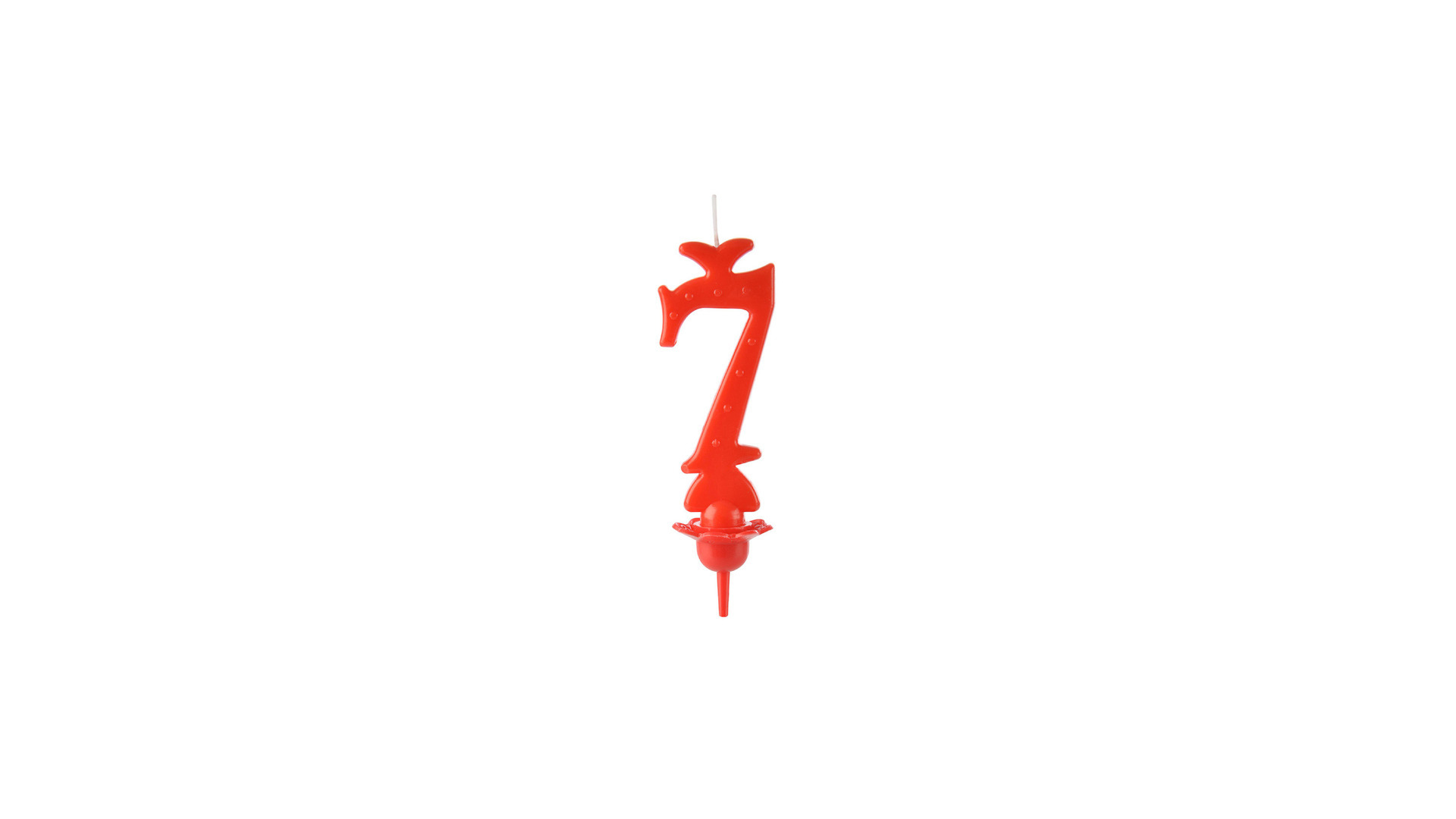 Candele Rosso 7 Cera pz 12