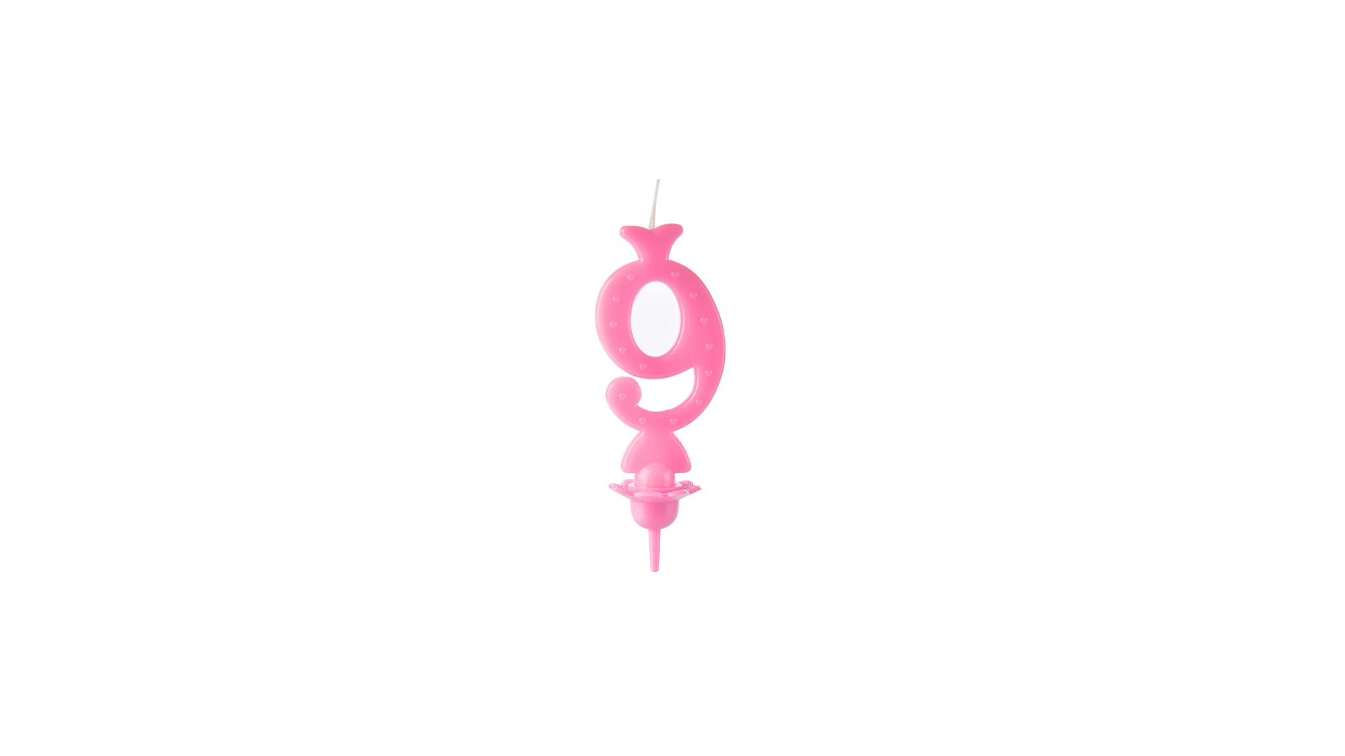 Candele Rosa 9 Cera pz 12