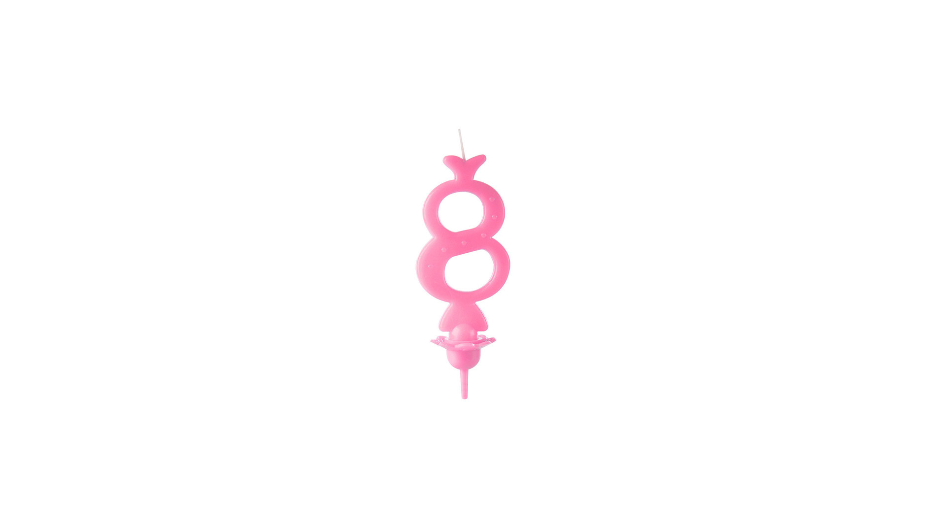 Candele Rosa 8 Cera pz 12