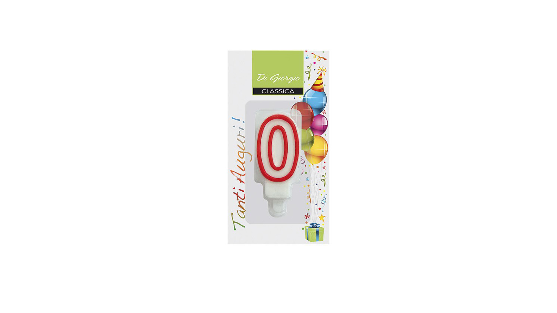 Candele Bianco Rosse 0 - 6 pz