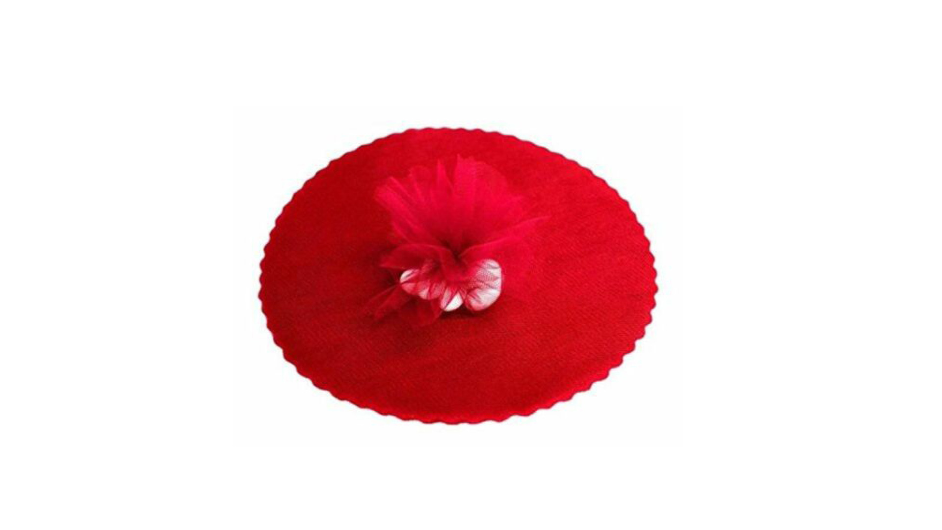 Tulle Tondo Rosso pz 100