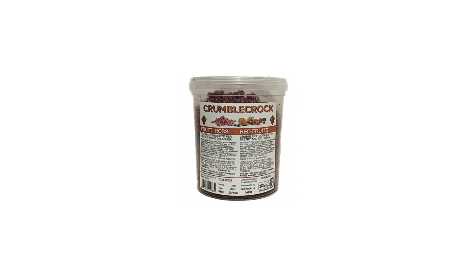Crumble Crock Frutti Rossi 600G