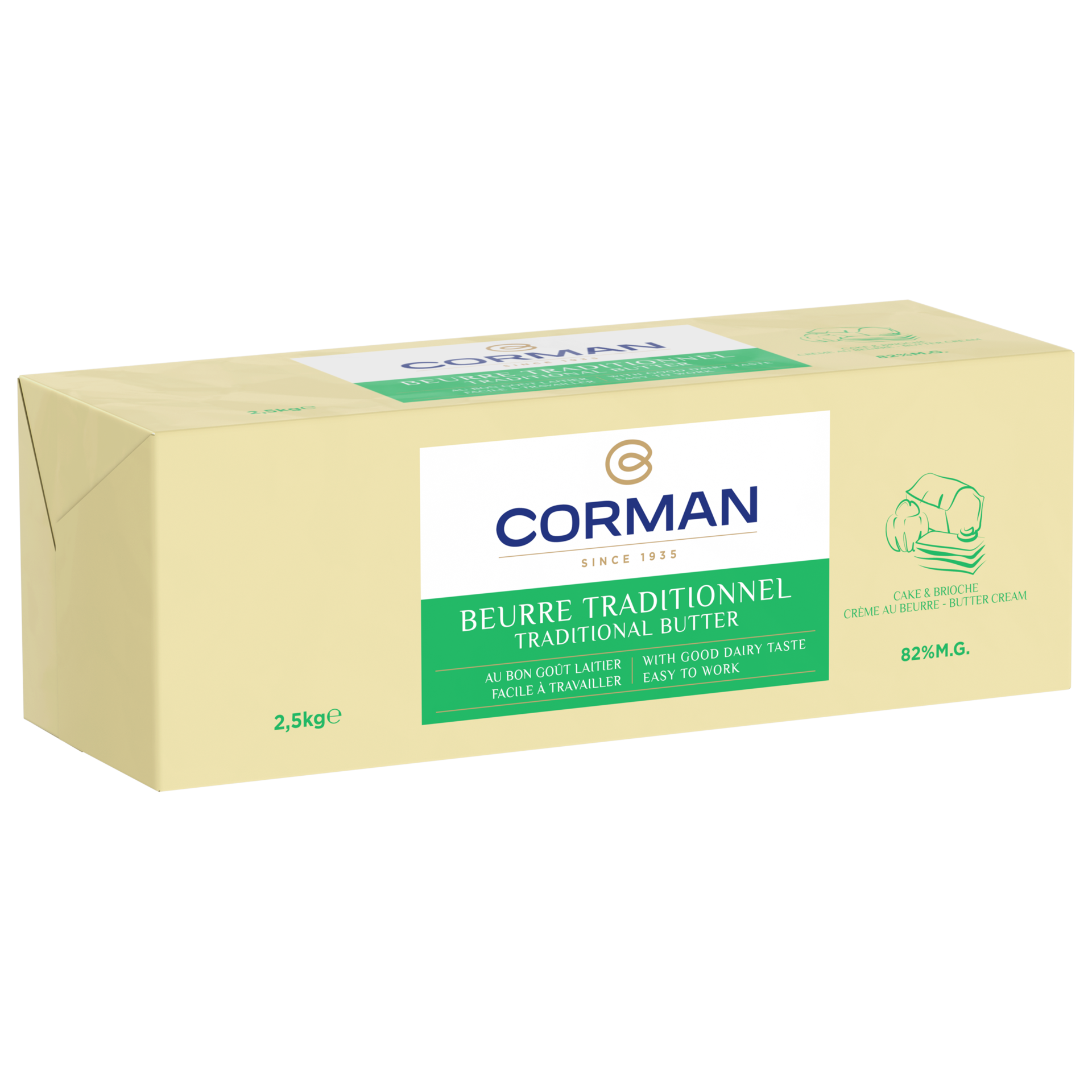 Burro Tradizionale Corman 82% M.G. (2,5 X 4) kg 10