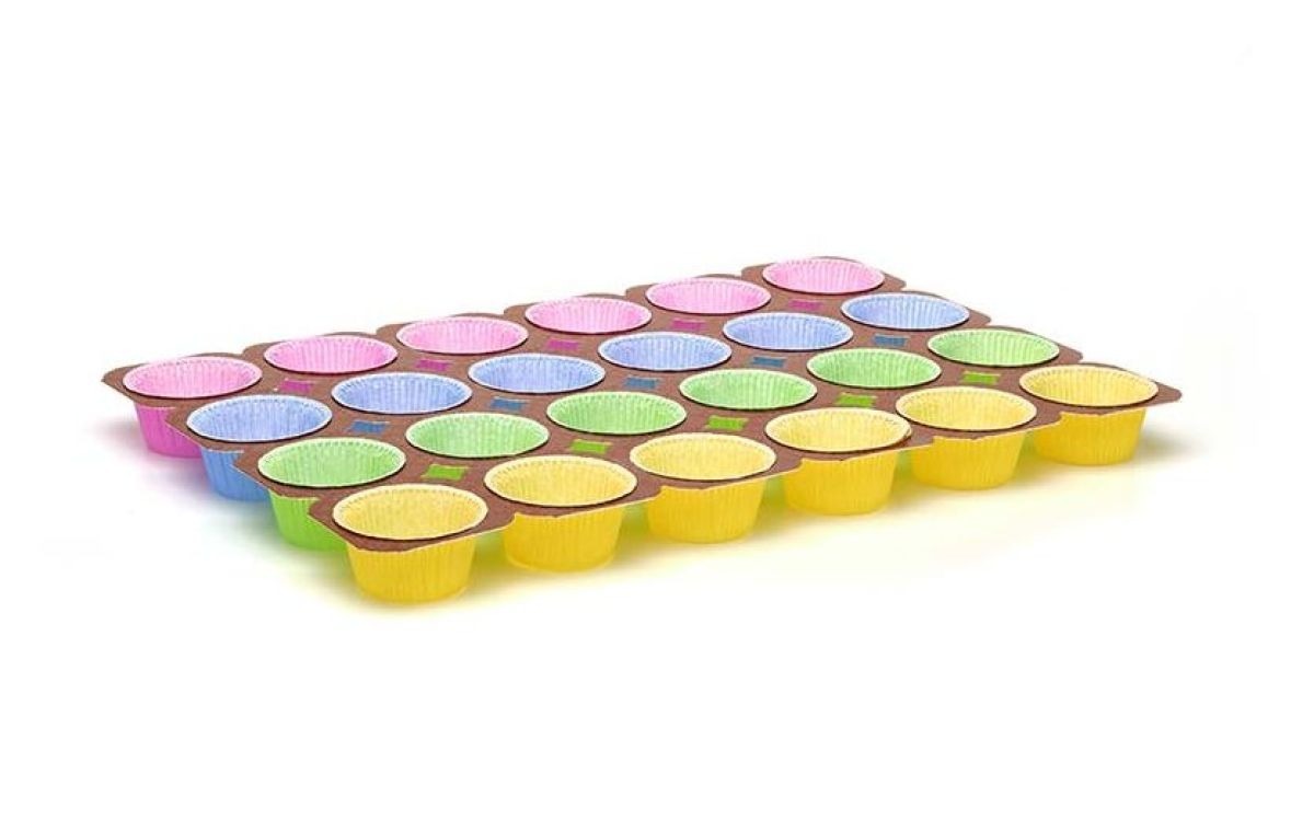 Teglie MUFFIN-24 Colorati NTS pz 25