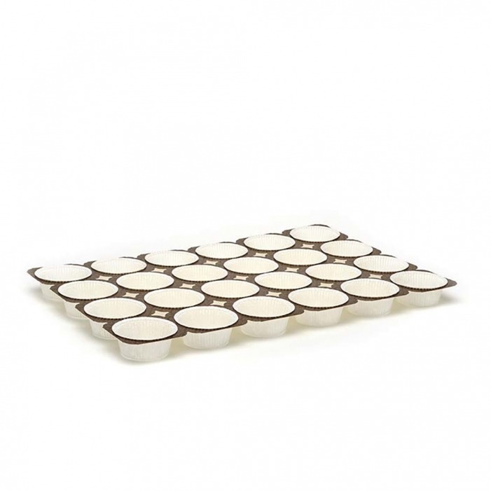 Teglie MUFFIN-24 Bianche NTS pz 25 - Grande