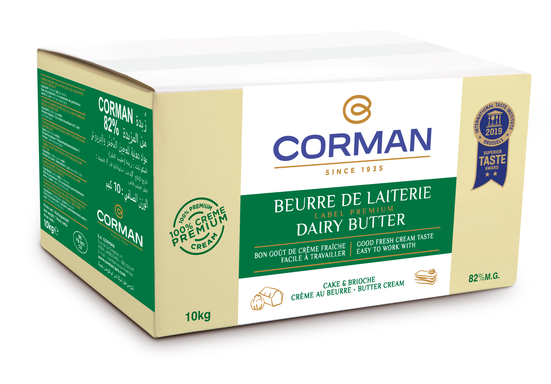 Burro di Latteria 82% M.G. kg 10 - Blocco Unico