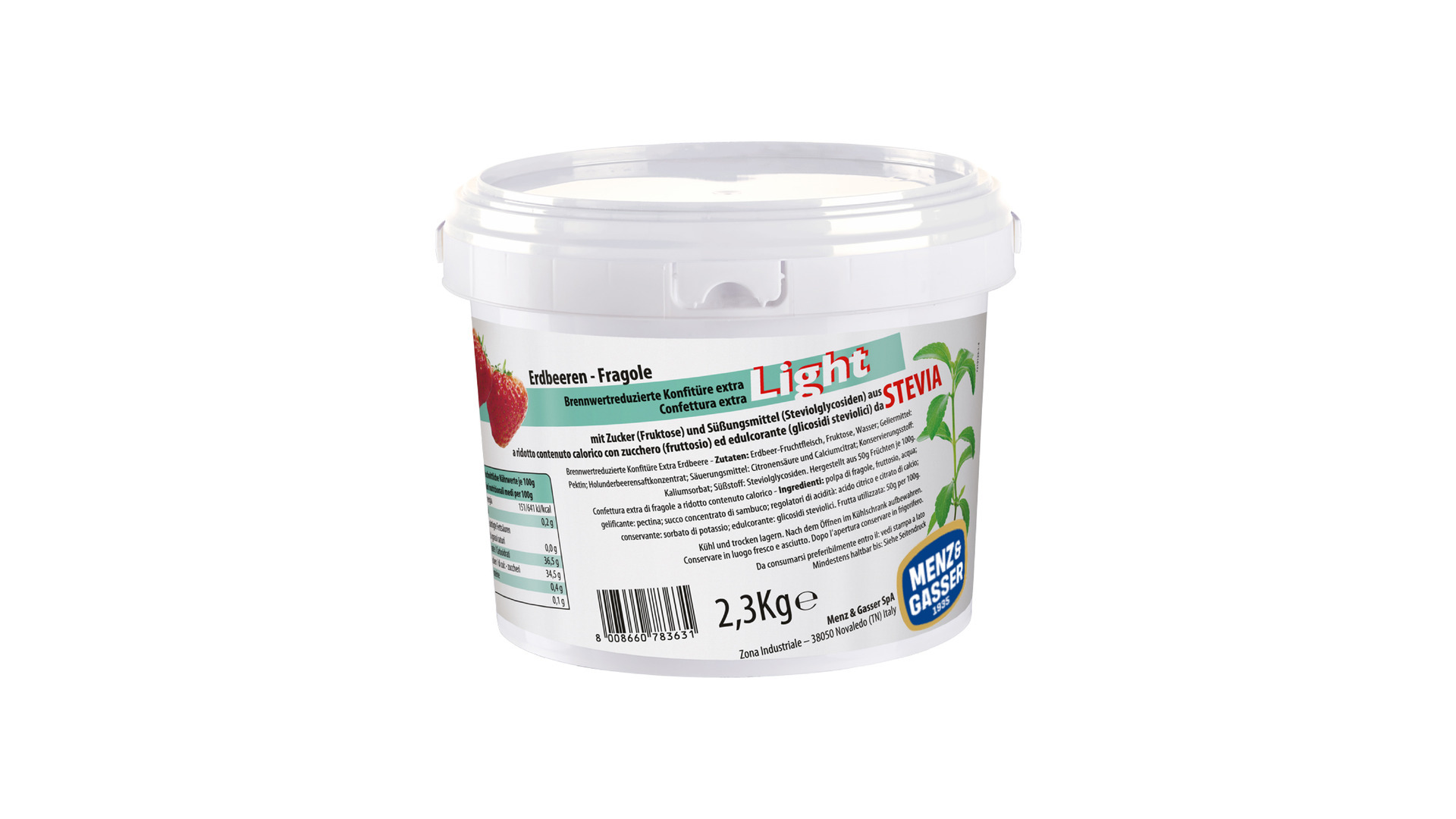 Fragola Light-Stevia kg 2.3