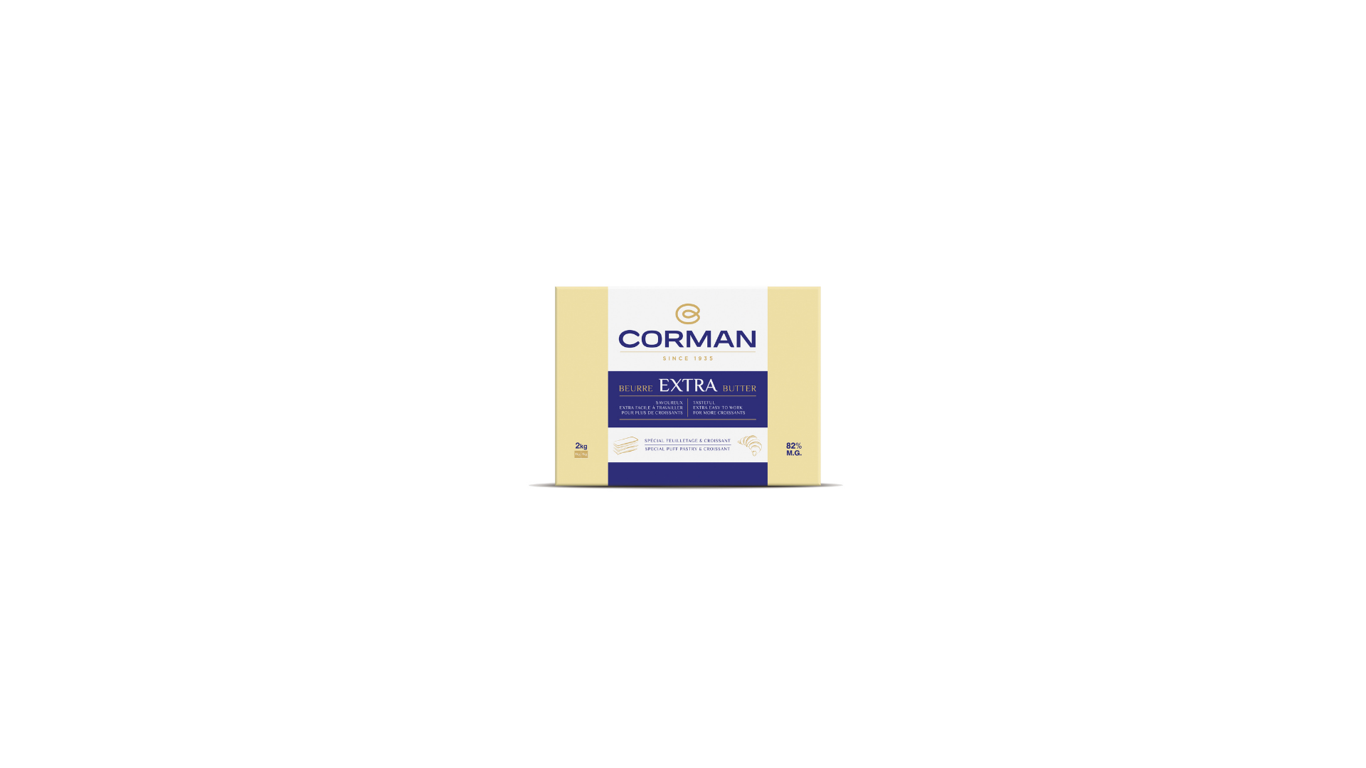 Burro Extra Piatto 82% kg 2X5