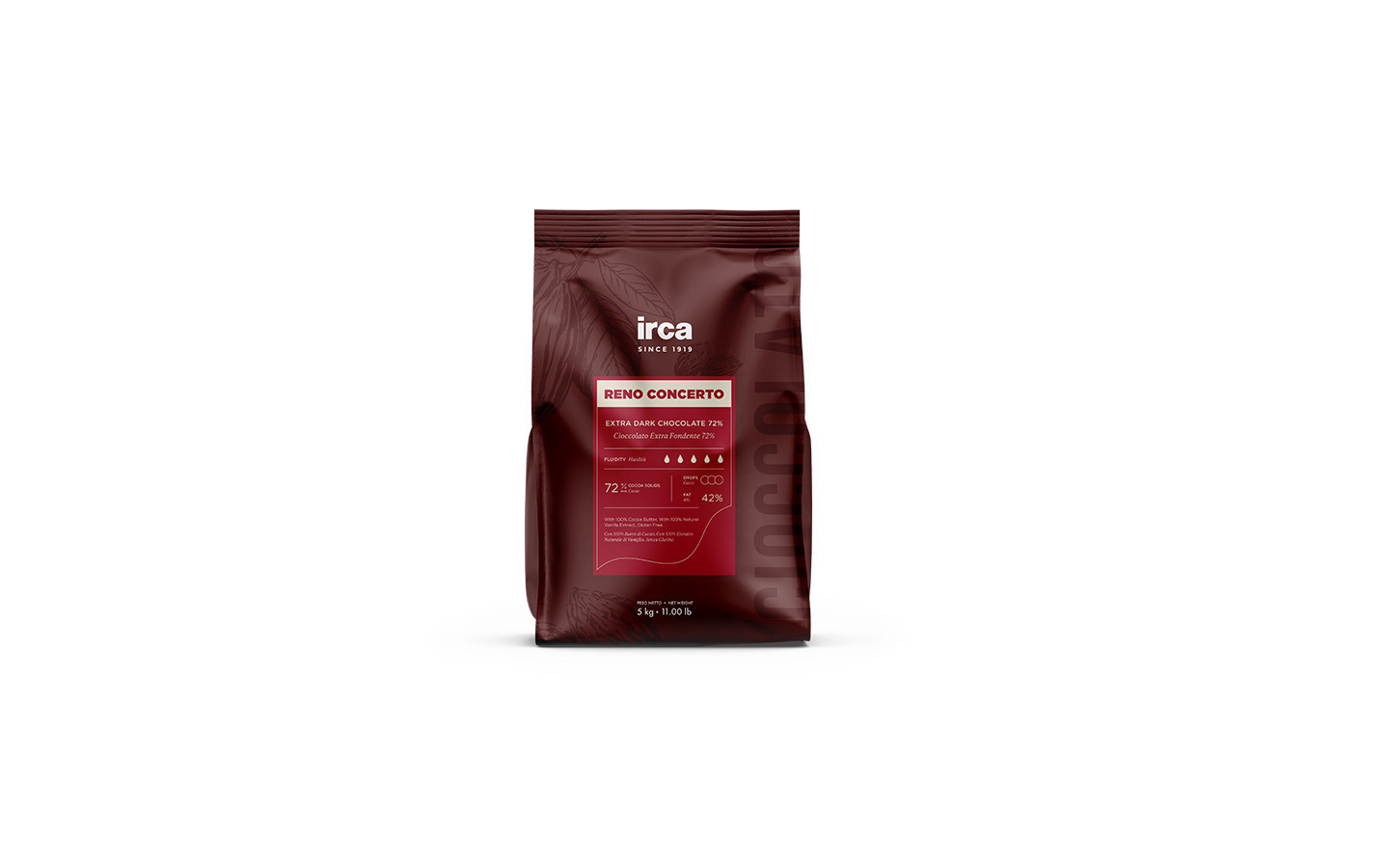 Reno Concerto Extra Fondente 72% kg 10
