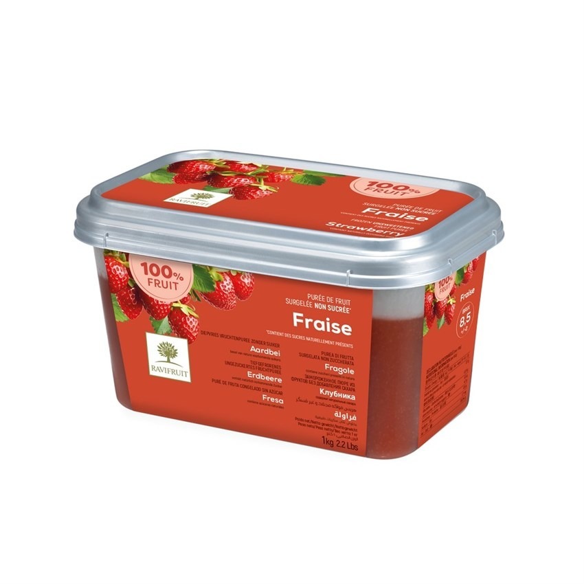 Purea Fragola 100% senza Zucchero kg 1