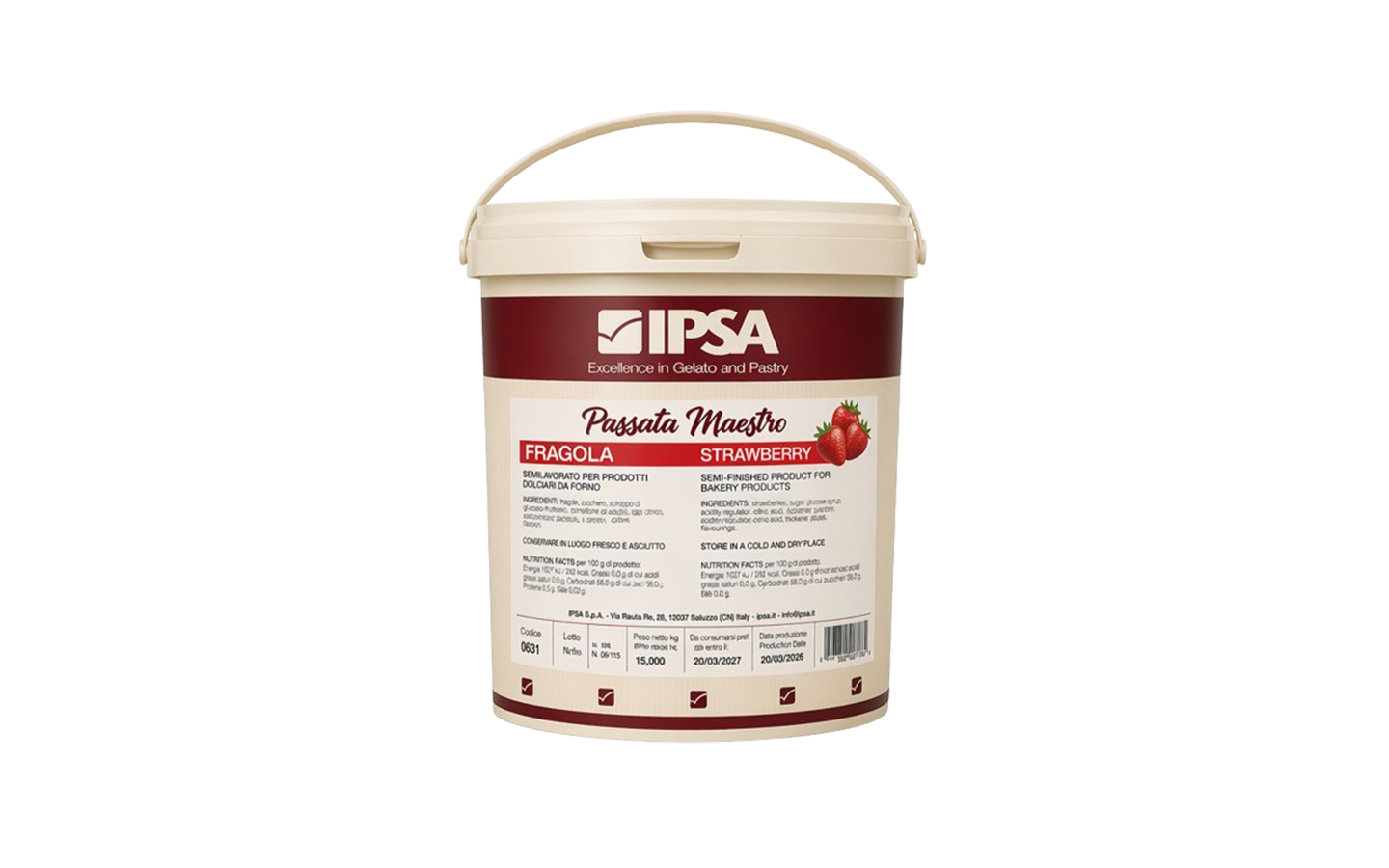 Passata Fragola Maestro kg 15