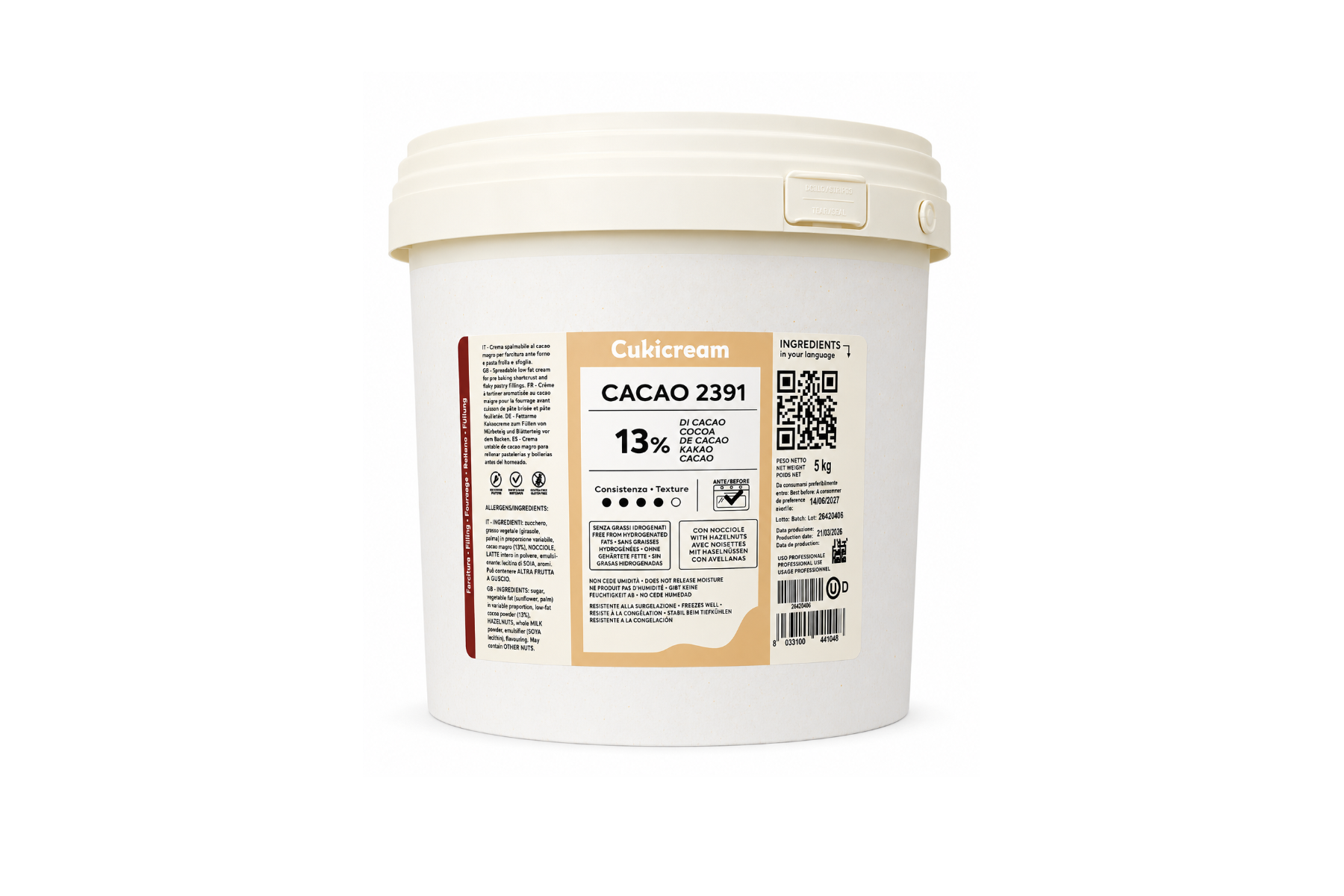 Cukicream Cacao 2391 lt kg 5 Irca
