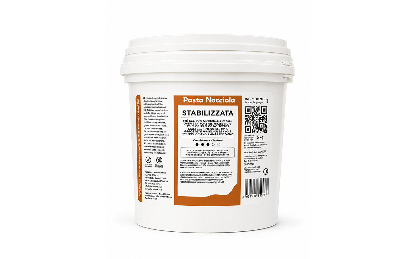 Pasta Nocciola Stabilizzata kg 5