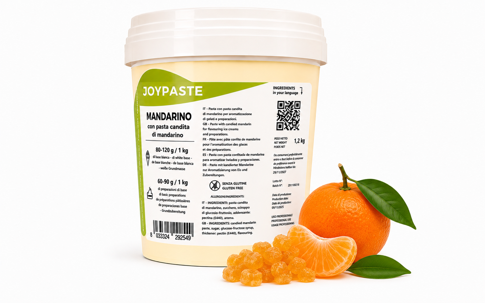 Joypaste Mandarino kg 1.2