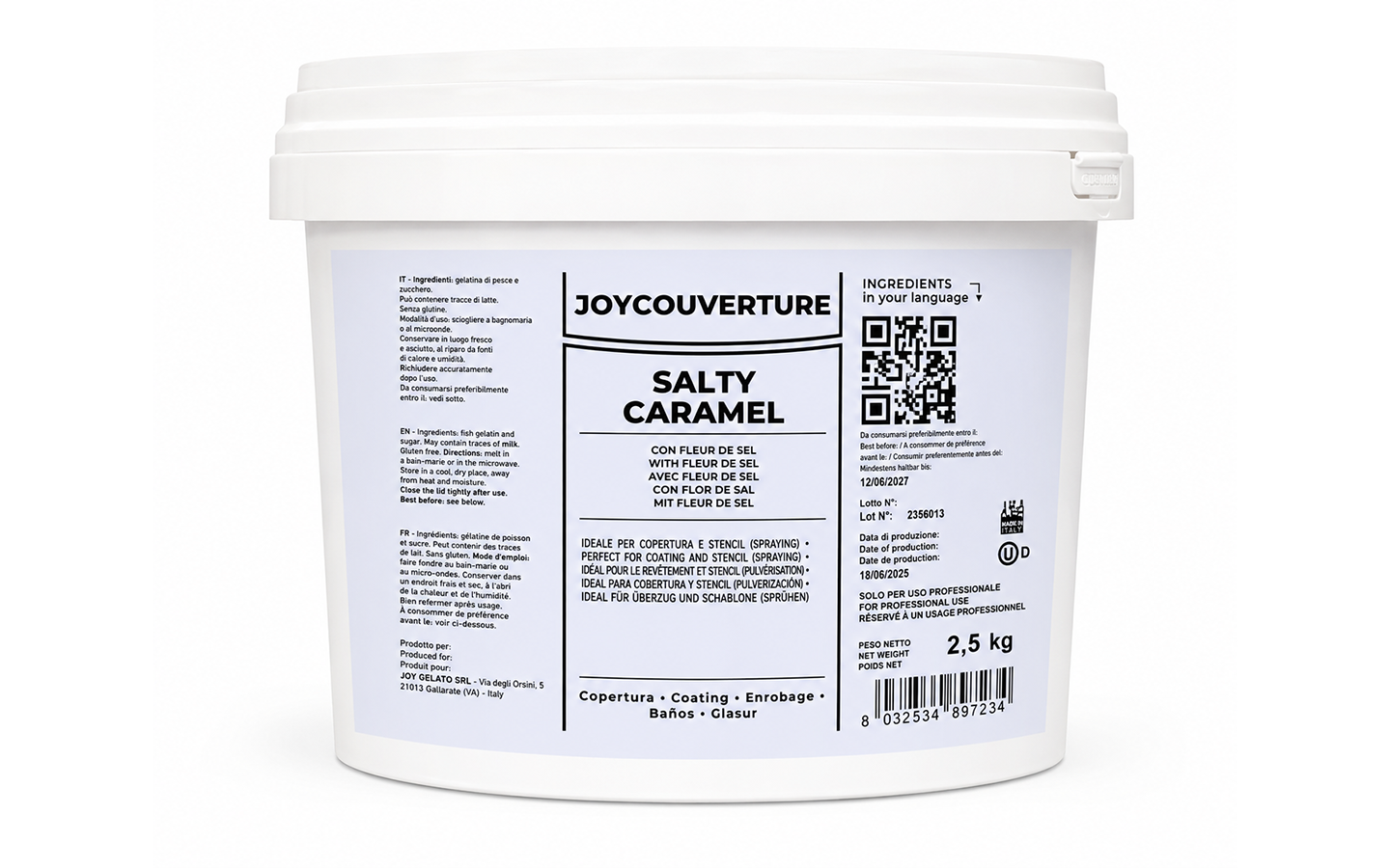 Joycouverture Salty Caramel kg 2.5