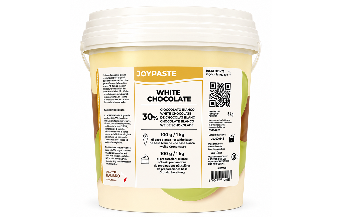 Joypaste White Chocolate kg 3