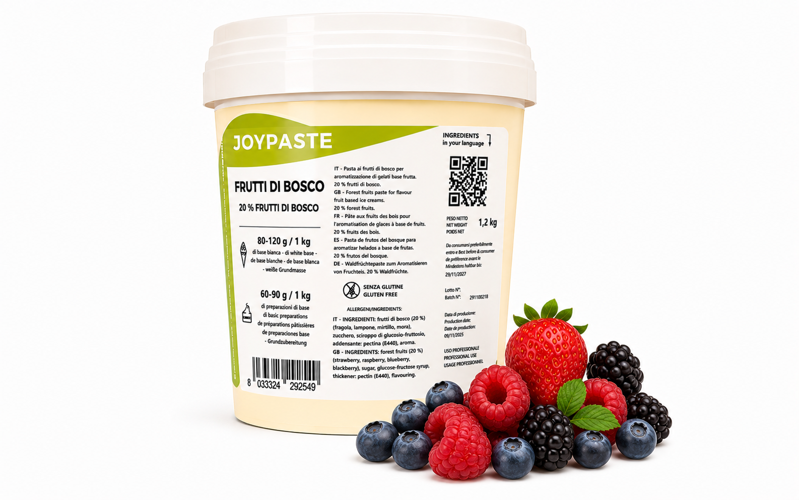 Joypaste Frutti di Bosco kg 1.2