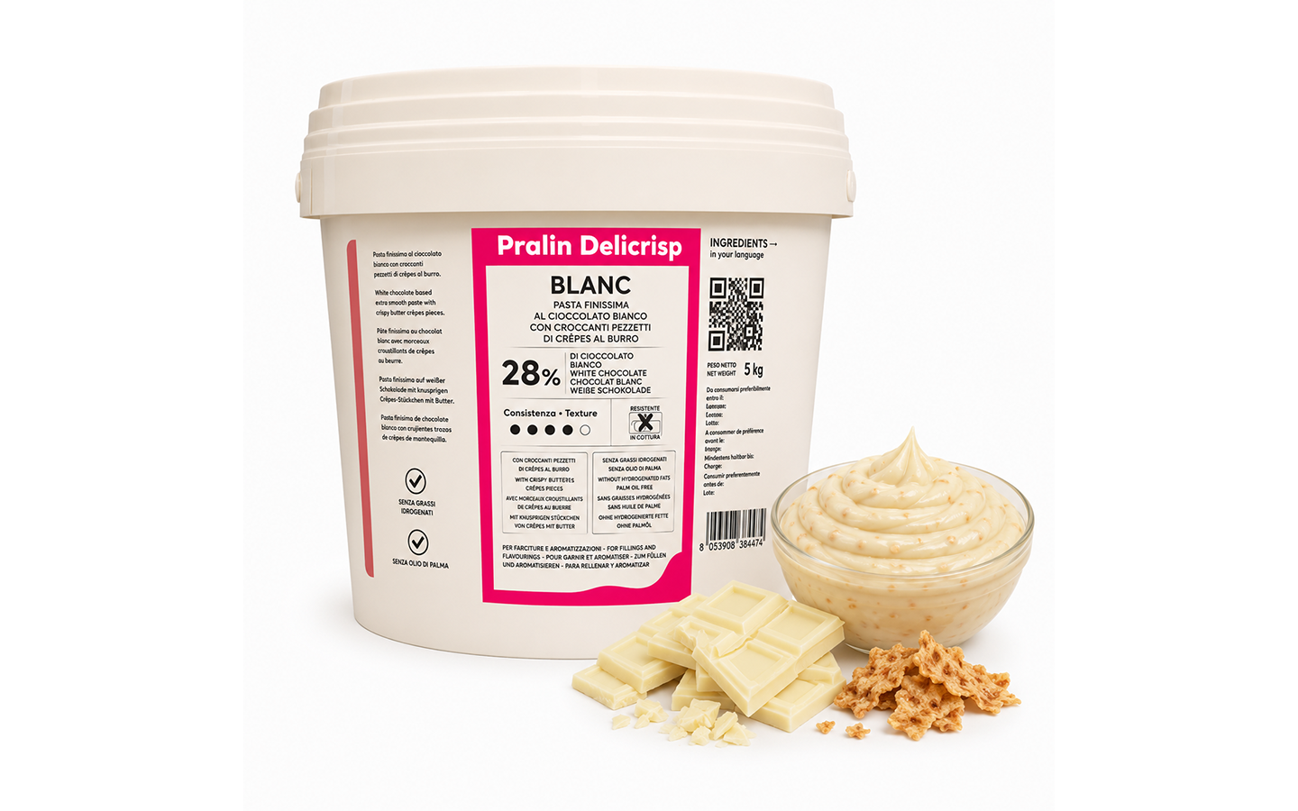 Pralin Delicrisp Blanc kg 5