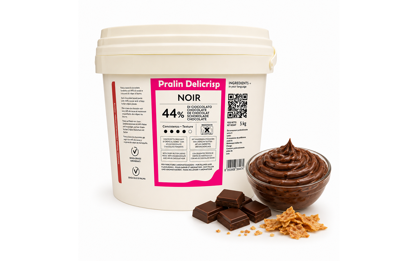 Pralin Delicrisp Noir kg 5