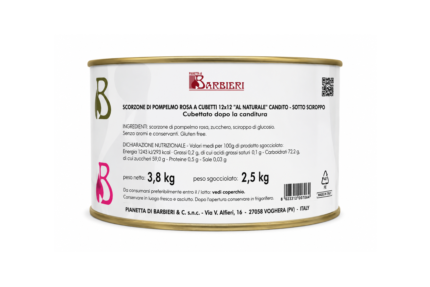 Scorzone Pompelmo Rosa 12X12 kg 3.8