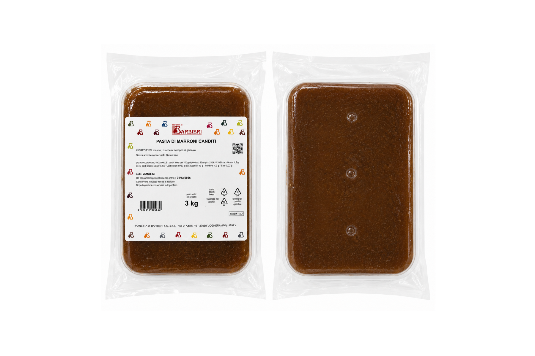Pasta di Marroni Canditi  kg 3