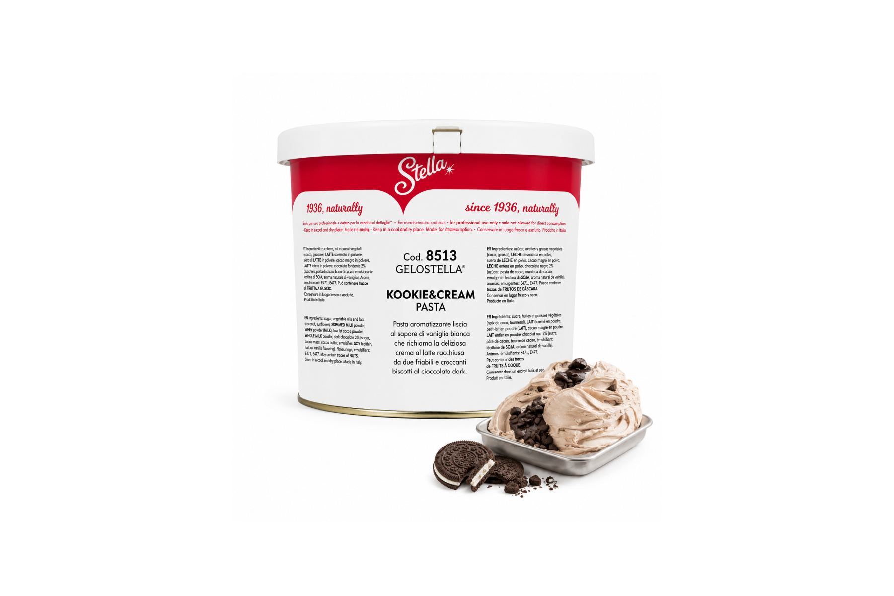 Kookie & Cream Pasta - Gelostella® kg 3