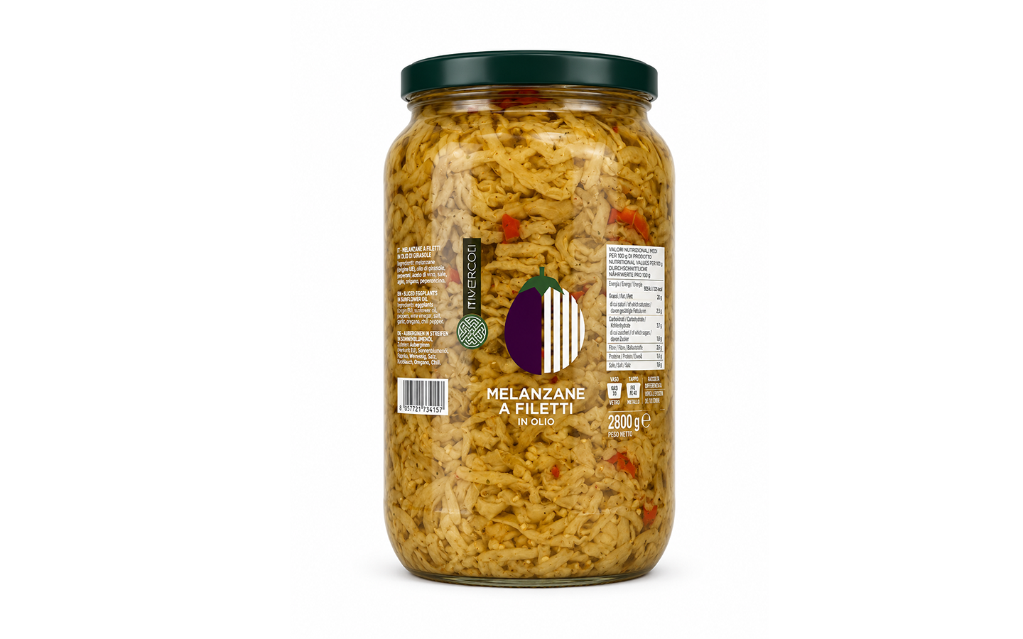 Melanzane a Filetti Sottolio kg 3.1