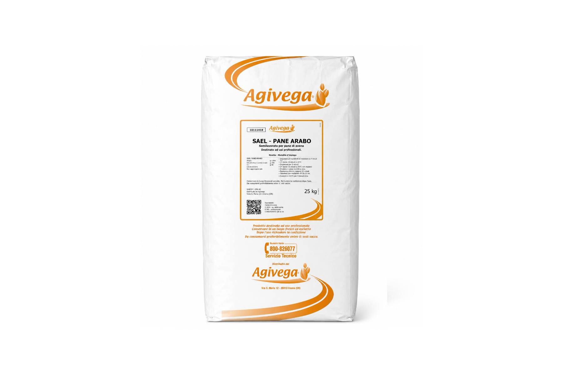 Pane Arabo Avena  kg 25