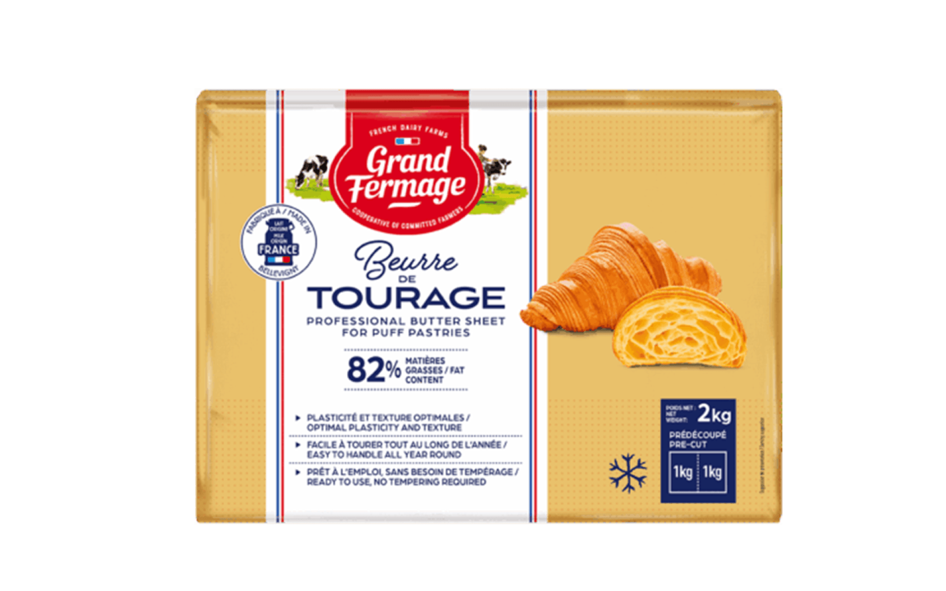 BURRO GRAND FERMAGE PIATTO 82% KG 2x5