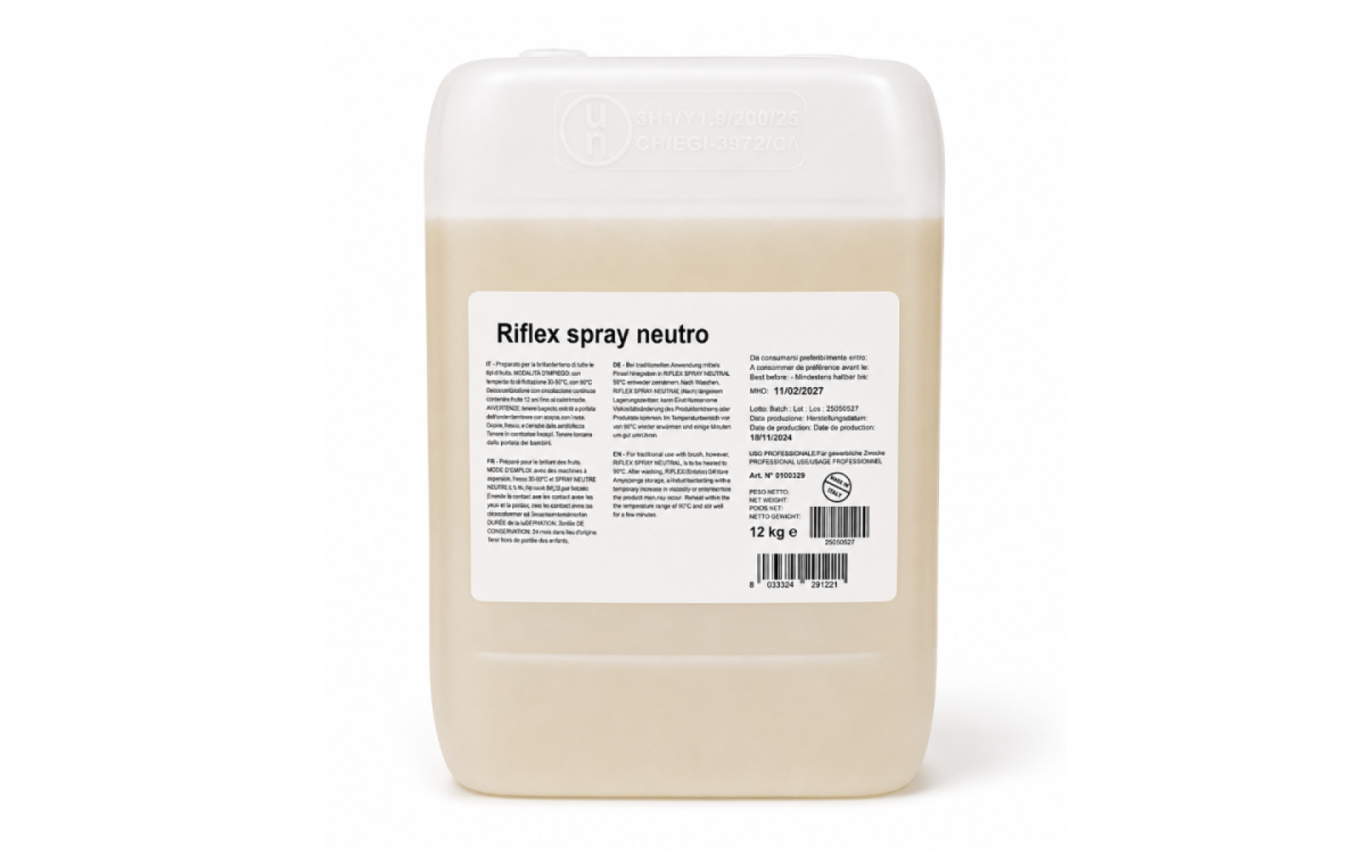 Riflex Spray Neutro kg 12