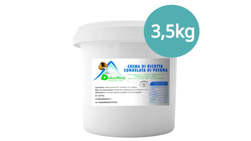 Crema di Ricotta Zuccherata kg 3.5