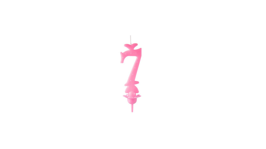 Candele Rosa 7 Cera pz 12