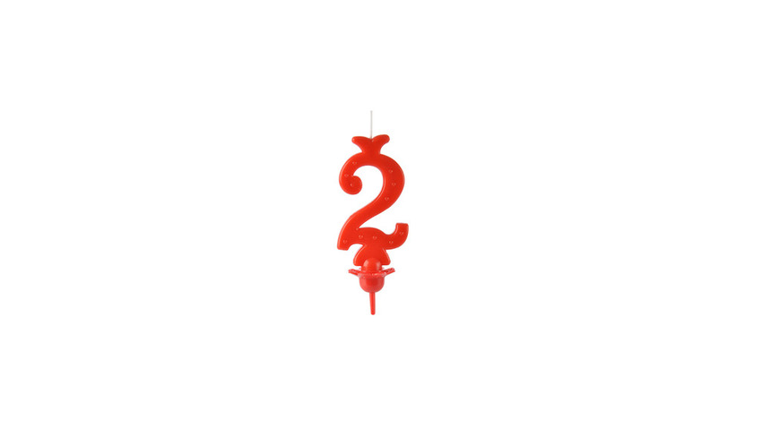 Candele Rosso 2 Cera pz 12