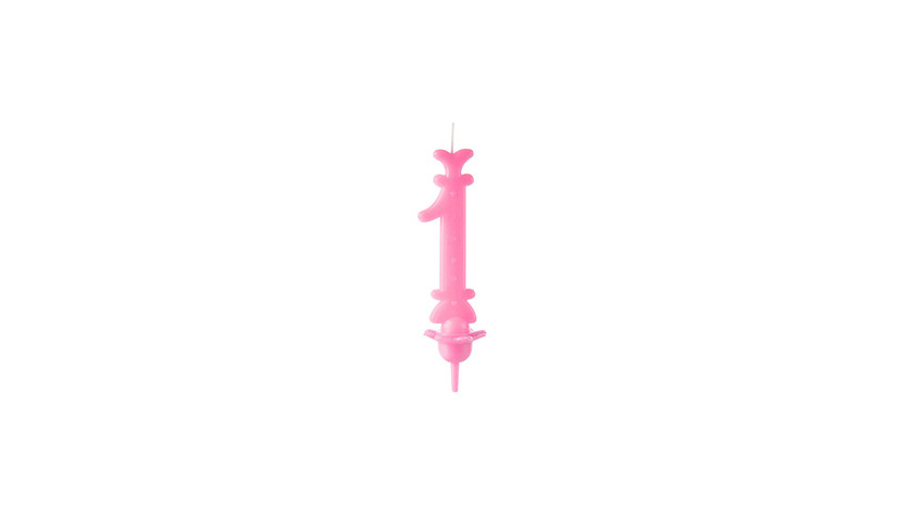 Candele Rosa 1 Cera pz 12