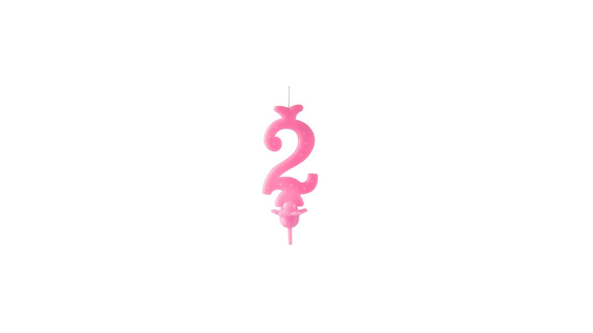 Candele Rosa 2 Cera pz 12