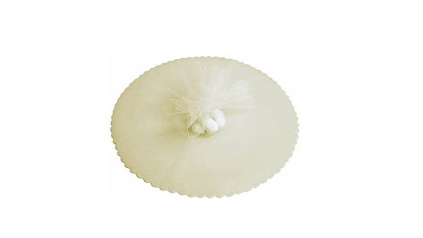 Tulle Tondo Avorio pz 100