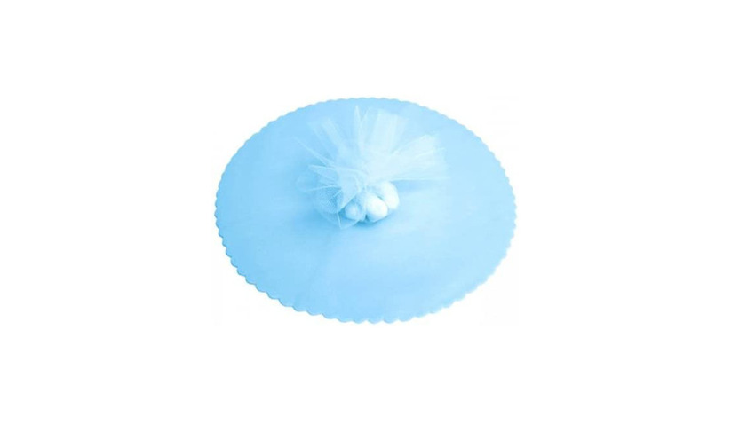 Tulle Tondo Celeste pz 100