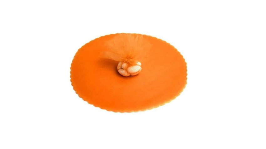 Tulle Tondo Arancio pz 100