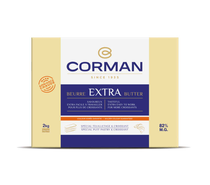 Burro Corman Extra 82% M.G. - Placche kg 10