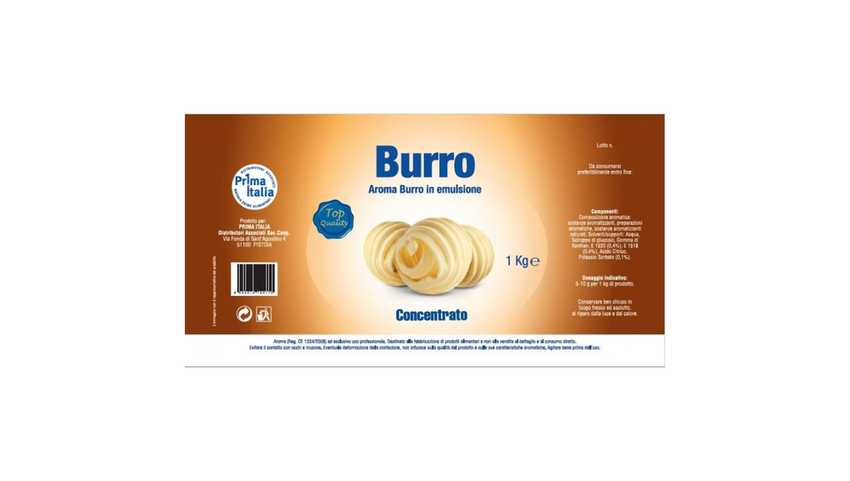 Aroma Emulsionato Concentrato Burro Denso kg 1