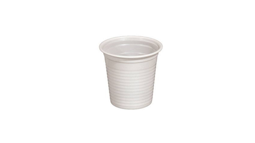 BICCHIERI CAPPUCCINO 80cc BIANCO PLASTICA PZ 42