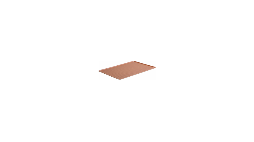 Teglia Forata Alluminio Rivestita Silicone 600X400X10 mm Bordo 45°