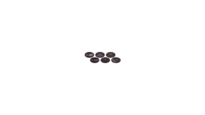 Targhetta Auguri Cioccolato Fondente 6PZ pz 48