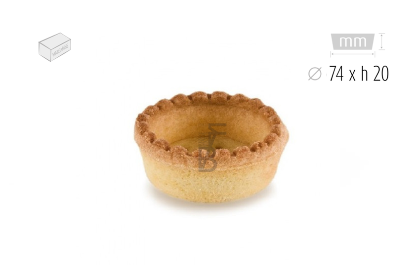 TARTELLE FROLLA GRANDI Ø 74 mm PZ 100