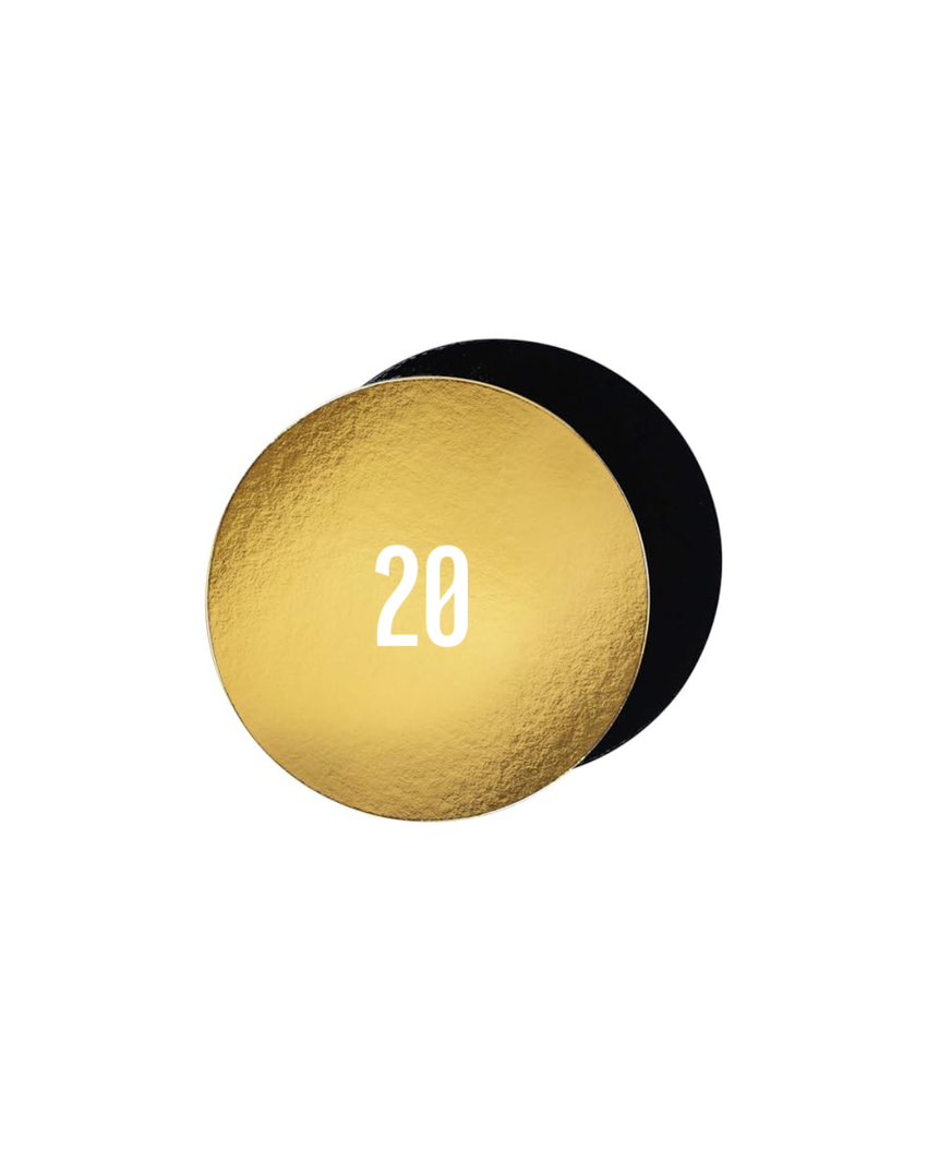 Dischi Alti Neri/Oro 20 kg 10