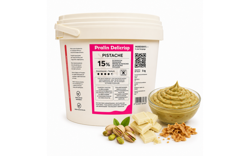 Pralin Delicrisp Pistache kg 5